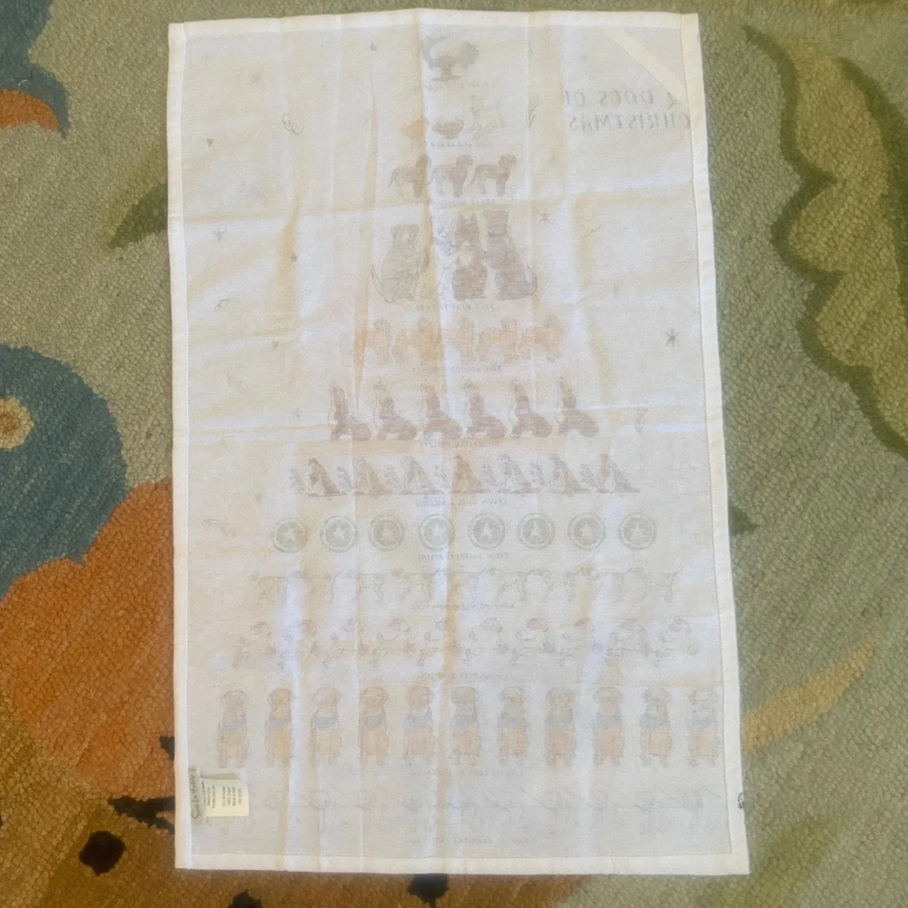 Sur la Table I 12 Dogs of Christmas I 12 Days of Dogs I Kitchen Towel